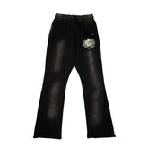 OCTANE COLLEGIATE WREATH FLARE PANTS(BLACK)